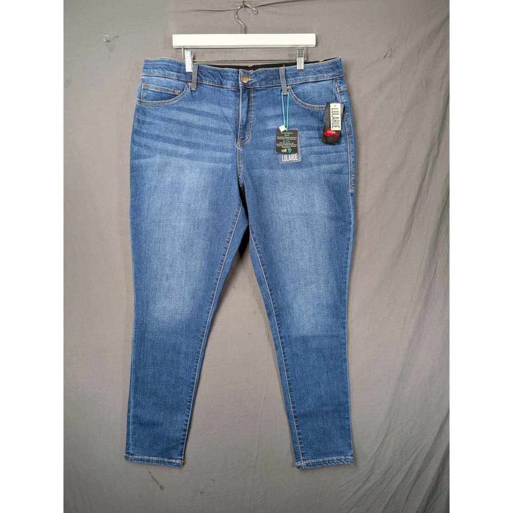LuLaRoe Skinny Fit Denim Jeans Womens 36 Blue Stretch Lycra NWT 6234